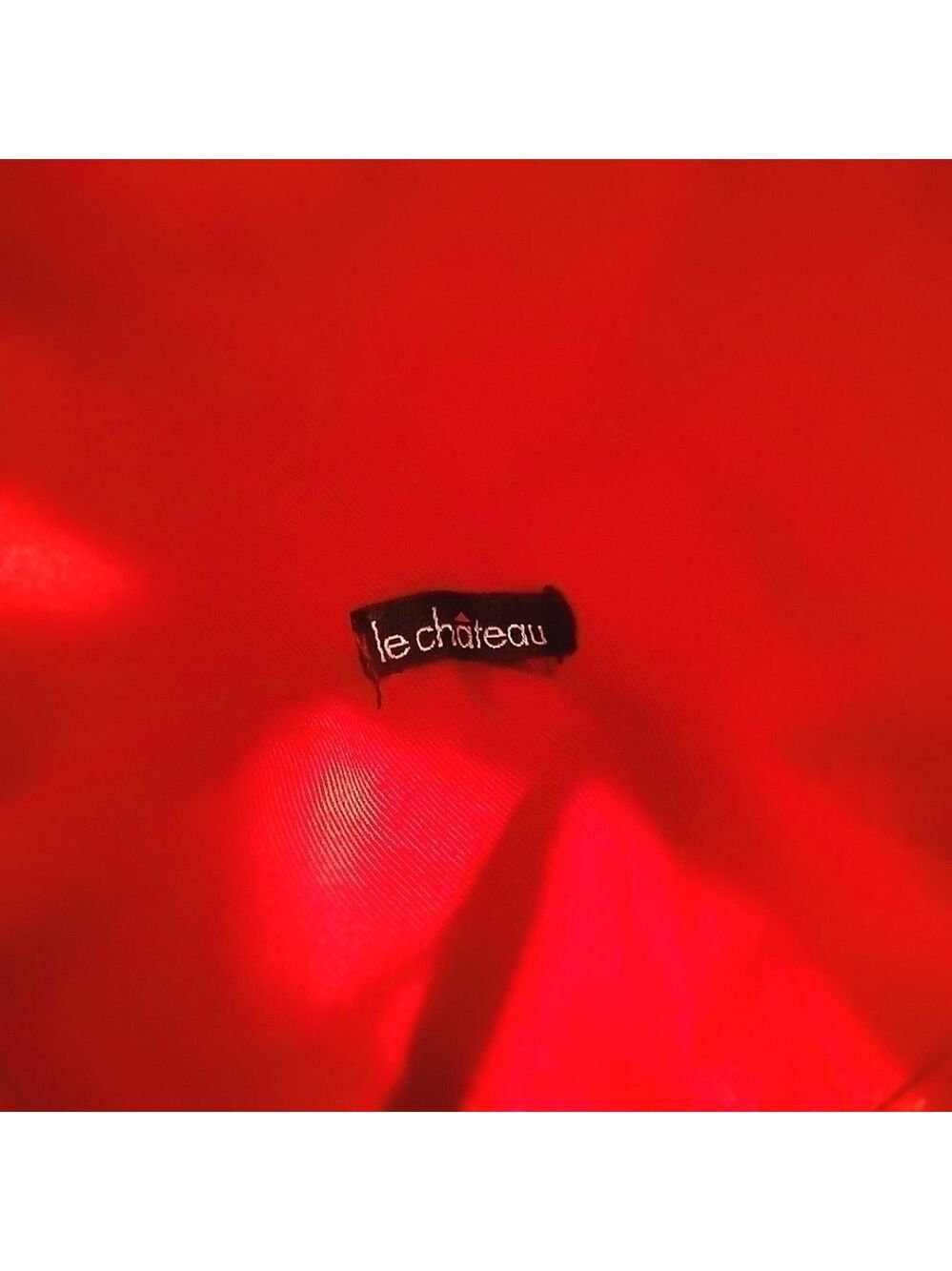 Le Chateau Y2K Bucket Hat Canvas Fabric Festival Lightweight Navy Blue Red Rare - Picture 6 of 7